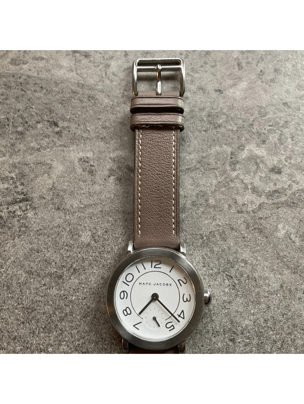 Marc Jacobs Womens Watch 36mm White Dial Leather MJ1468 Stainless Case A14